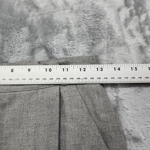 Vintage Liz Claiborne Skirt Womens 4 Gray Pencil Faux Wrap Lined Office Back Zip - Picture 8 of 10
